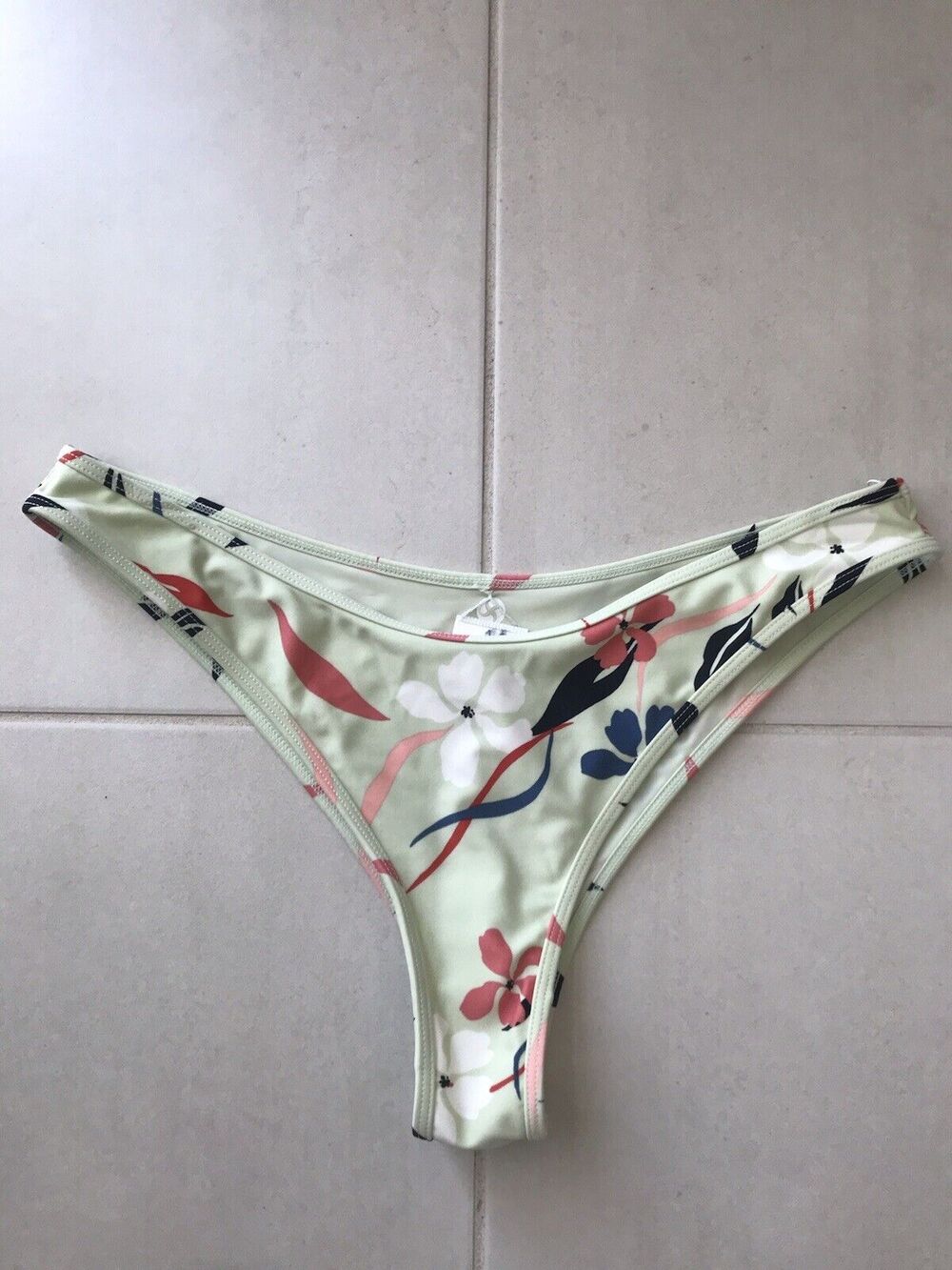 Sisstrevolution Swim Bikini Bottom Multicolor Floral Print Cheeky